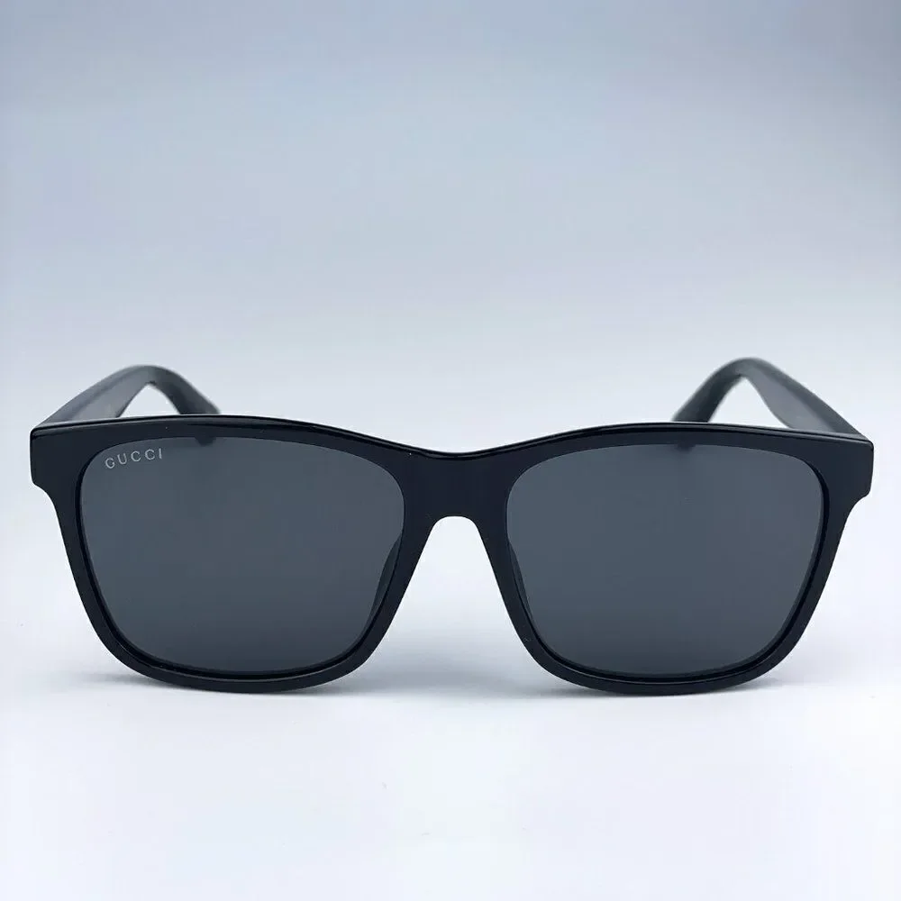 SALE! NEW GUCCI GG0746SA 001 Black Gray Anti-Reflective Square Unisex Sunglasses